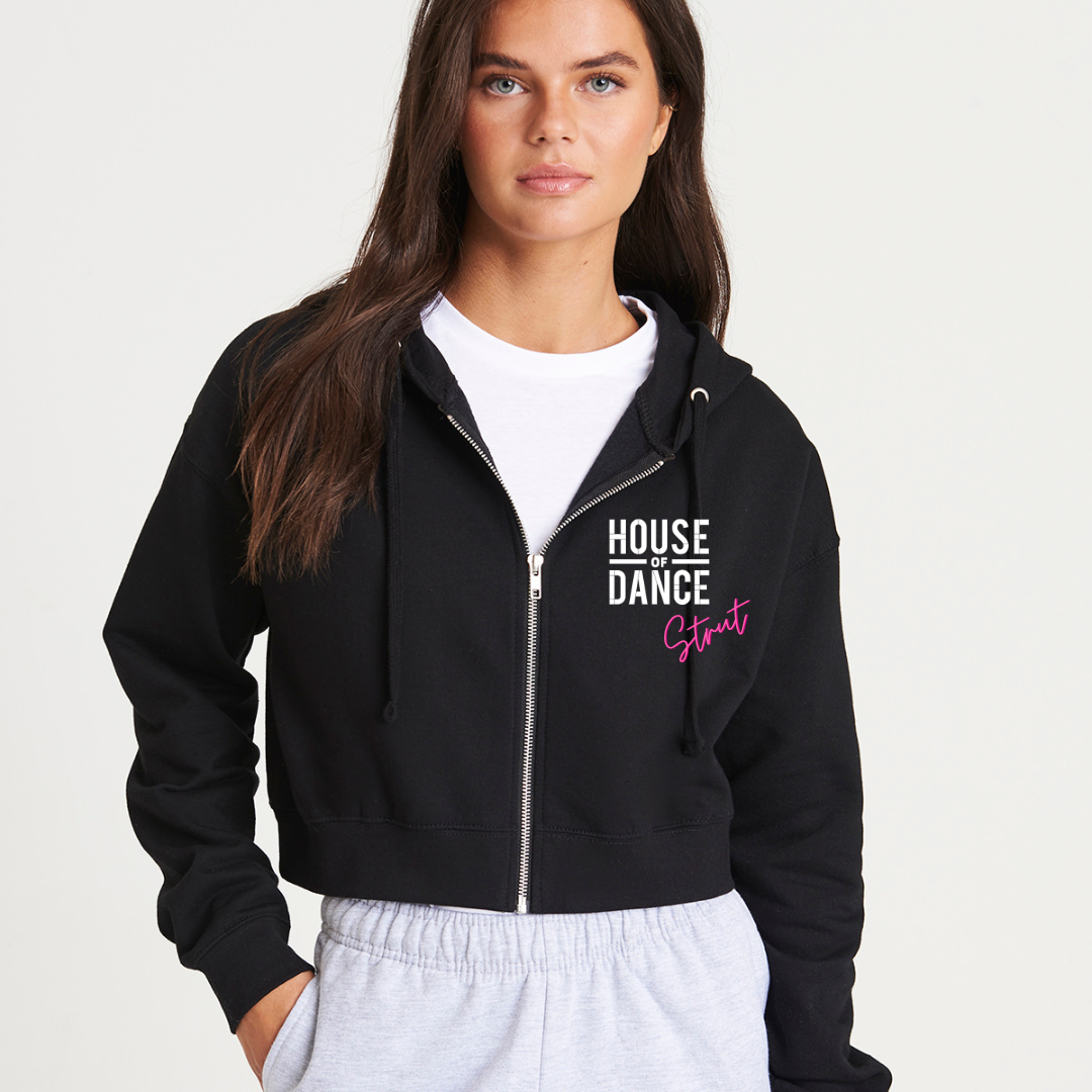 CROPPED STRUT HOODIE